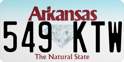 AR license plate 549KTW