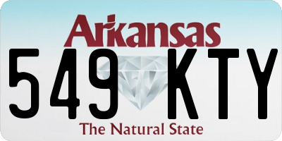 AR license plate 549KTY