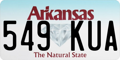 AR license plate 549KUA