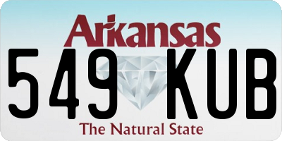 AR license plate 549KUB