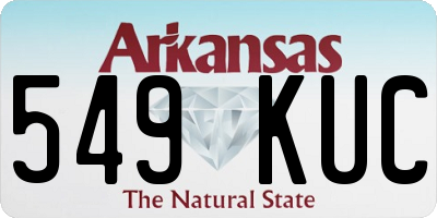 AR license plate 549KUC