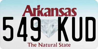 AR license plate 549KUD