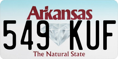 AR license plate 549KUF