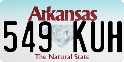 AR license plate 549KUH