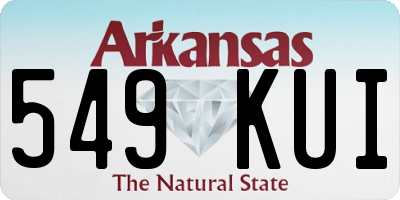 AR license plate 549KUI