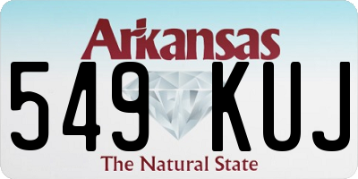 AR license plate 549KUJ