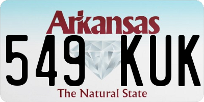 AR license plate 549KUK