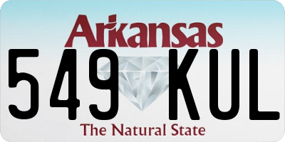 AR license plate 549KUL