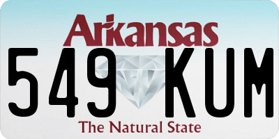 AR license plate 549KUM