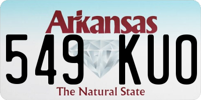 AR license plate 549KUO