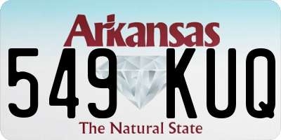 AR license plate 549KUQ