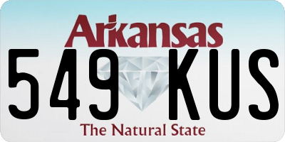 AR license plate 549KUS