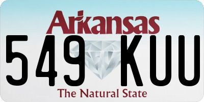 AR license plate 549KUU