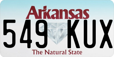 AR license plate 549KUX
