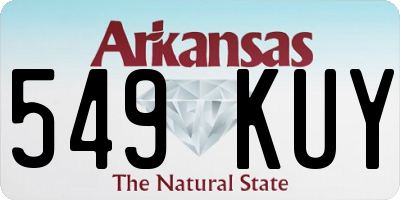 AR license plate 549KUY
