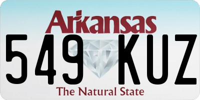 AR license plate 549KUZ