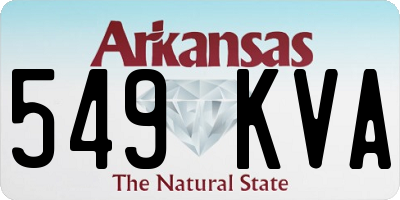 AR license plate 549KVA