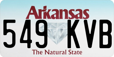 AR license plate 549KVB