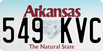 AR license plate 549KVC