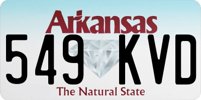 AR license plate 549KVD