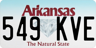 AR license plate 549KVE