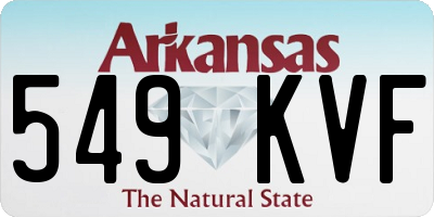 AR license plate 549KVF