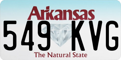 AR license plate 549KVG