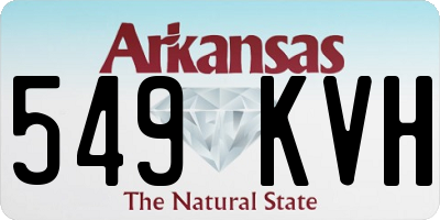 AR license plate 549KVH