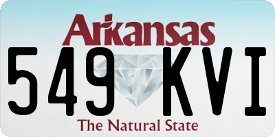 AR license plate 549KVI