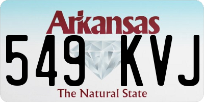 AR license plate 549KVJ