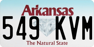 AR license plate 549KVM