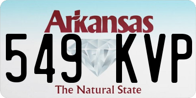 AR license plate 549KVP