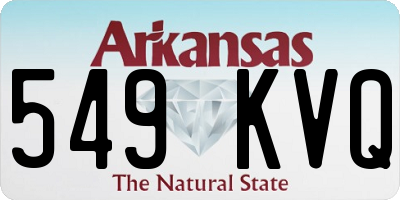 AR license plate 549KVQ