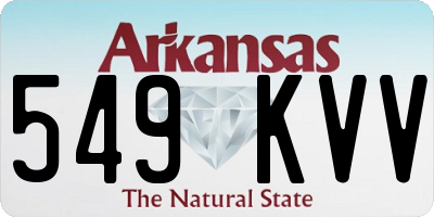 AR license plate 549KVV