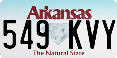 AR license plate 549KVY