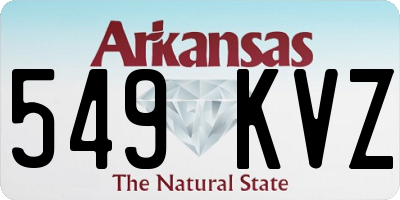 AR license plate 549KVZ