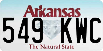 AR license plate 549KWC