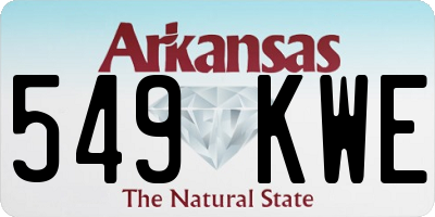 AR license plate 549KWE