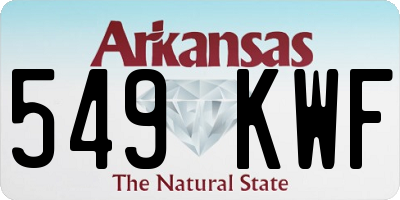 AR license plate 549KWF