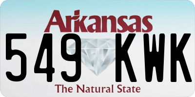 AR license plate 549KWK