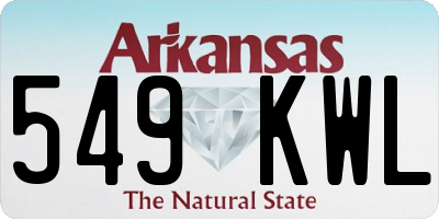 AR license plate 549KWL