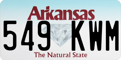 AR license plate 549KWM
