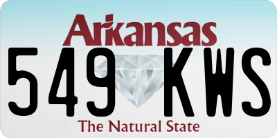 AR license plate 549KWS