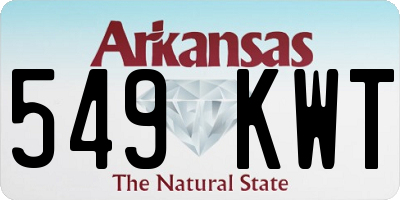AR license plate 549KWT