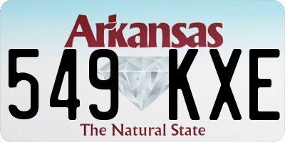 AR license plate 549KXE