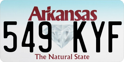 AR license plate 549KYF