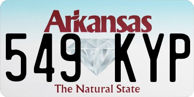 AR license plate 549KYP