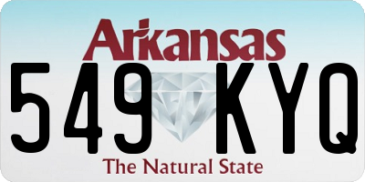 AR license plate 549KYQ
