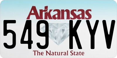 AR license plate 549KYV