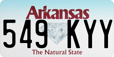 AR license plate 549KYY